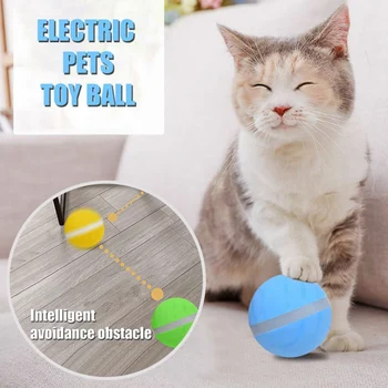

Waterproof Dog Toy Magic Roller Ball Jumping Chew Ball USB Electric Pet Ball LED Rolling Flash Ball Fun Toy For cat Dog Kids