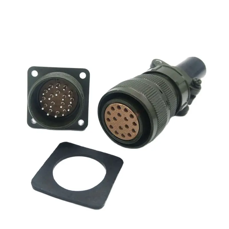 MS3102 3106A20-29S 17Pin Straight Plug Aviation Connector For Encoder Plug Servo Motor Connector