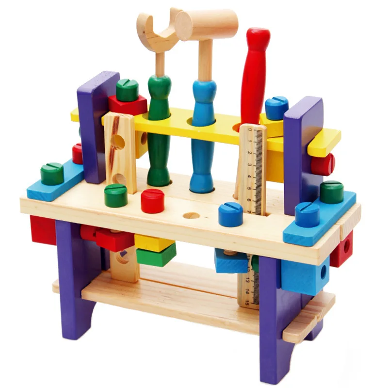 Model Building Tool Sets Wooden Toy Kids Learning Toy Kids Wood Montessori