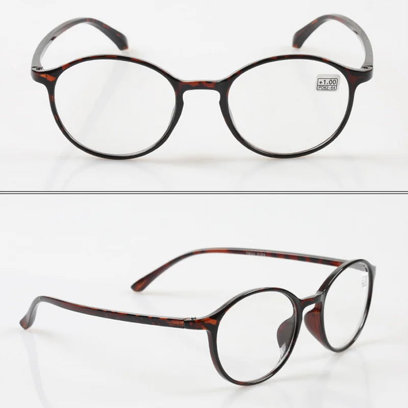 MOLNIYA Ретро ультралегкие круглые леопардовые очки для чтения для женщин и мужчин очки для пресбиопии+ 1,0+ 1,5+ 2,0+ 2,5+ 3,0+ 3,5+ 4,0