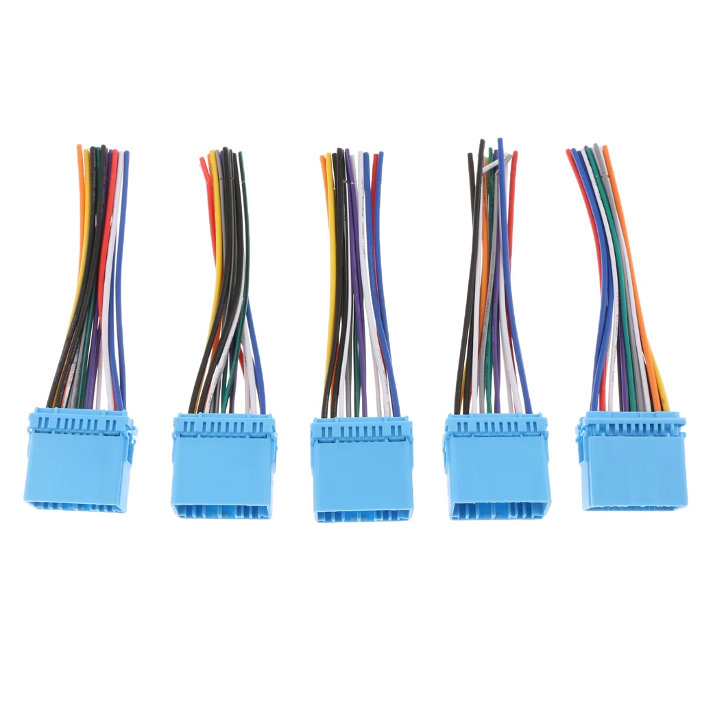 5 Pcs Car Stereo Radio Wire Harness Adapter Connector For Buick/Honda/Mazda/SUZUKI swifts/Tianyu/Chevrolet Etc 150x35mm 5 Pcs Car Stereo Radio Wire Harness Adapter Connector For Buick/Honda/Mazda/SUZUKI swifts/Tianyu/Chevrolet Etc 150x35mm