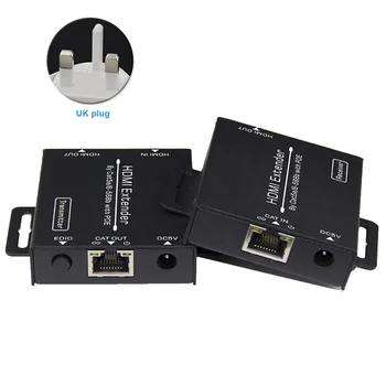 

Extension Sender Up To 50M HDMI Extender Loop Out Cat5e/6 Cable With POE Receiver 1080P 2 Port Ethernet Splitter Home