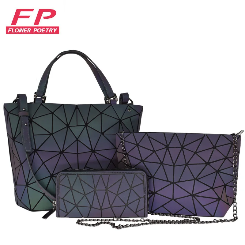 Комплект из 3 предметов женской сумки на плечо роскошная дизайнерская Складная