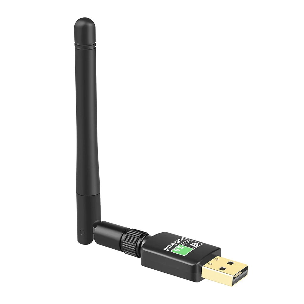 2 in 1 USB WiFi Bluetooth Adapter Dual Frequency 2.4/5.8GHz Wireless Wifi Dongle 600Mbps 802.11AC Ethernet Network Card | Компьютеры и