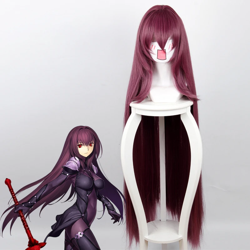 

High quality Scathach Cosplay Wig Fate/Grand Order Costume Play Wigs Halloween Costumes Hair free shipping+hairnet