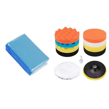 

1 Set 6 Inch Buffing and Polishing Pad Kit & 1 Pcs 100G ic Car Clean Clay Durable Detailing Cleaner