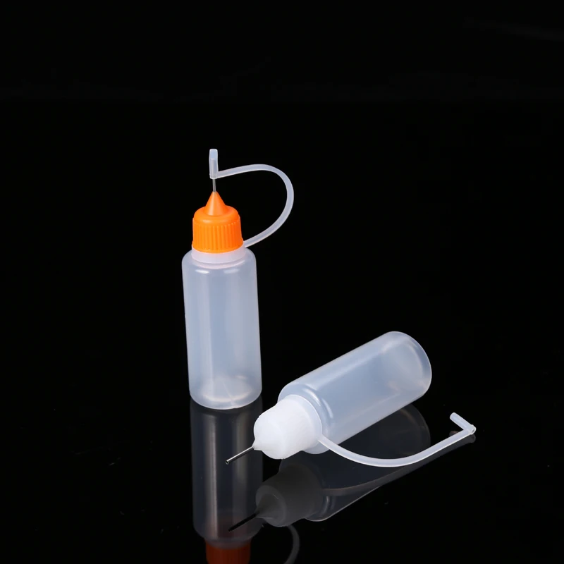 Needle Tip Bottles Glue Empty Applicator Bottles 5pcs set Liquid Dropper Cap for DIY Paint Craft Paper Art 10 20 30 60ML plastic dropper bottles