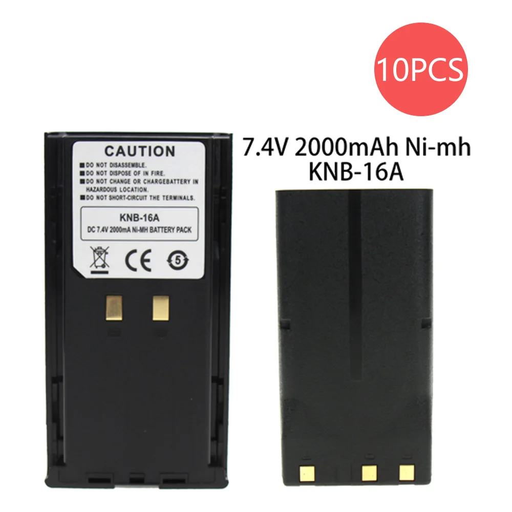 10X2000 мА/ч, металл-гидридных или никель Батарея для Kenwood KNB-16A KNB-17A KNB-21N KNB-52N TK-280/380/480/481, TK-290/390/490 двухстороннее радио