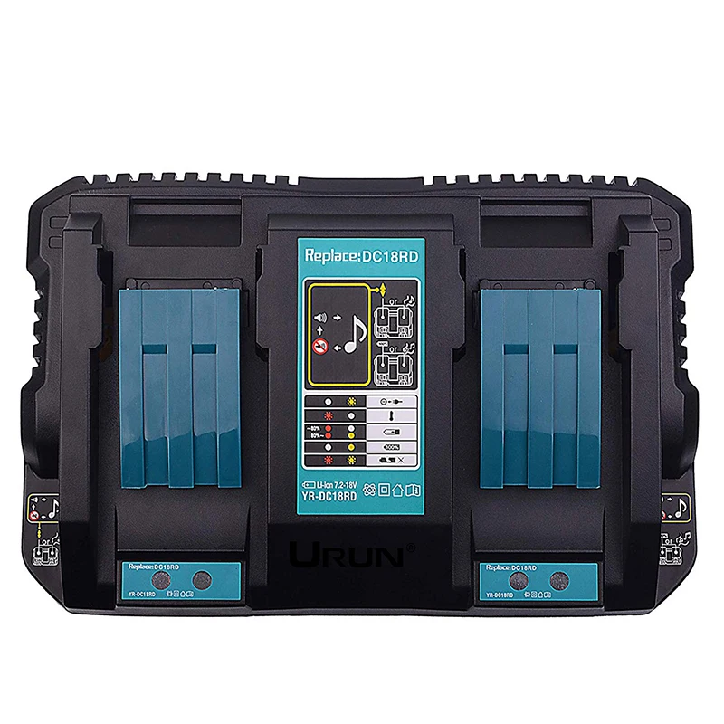 Для Makita BL1415 BL1420 BL1430 двойной Зарядное устройство BL1850 BL1845 BL1860 из АБС-пластика
