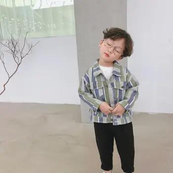 

2020 new wholesale boys denim coat spring kids jacket 1-6t HM655