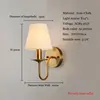 Fabric E14 wall lamp bedroom bedside lamp modern simple European style living room hotel study office wall light corridor lamp ► Photo 2/6