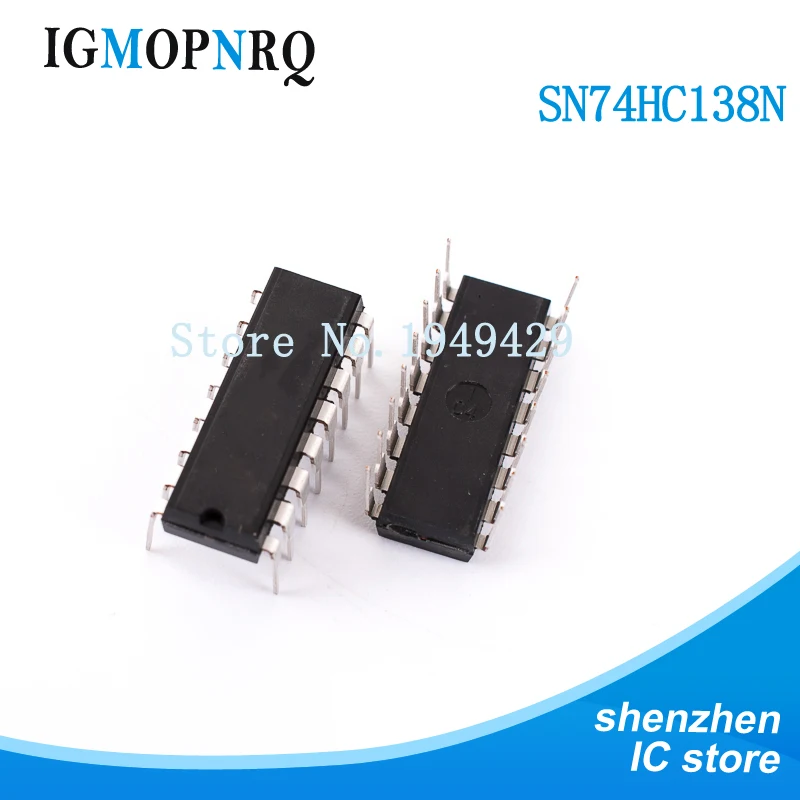 10PCS SN74HC138N DIP16 SN74HC138 74HC138N 74HC138 Multiplexer and demultiplexer 3-to-8 Line Decoder | Электронные компоненты и