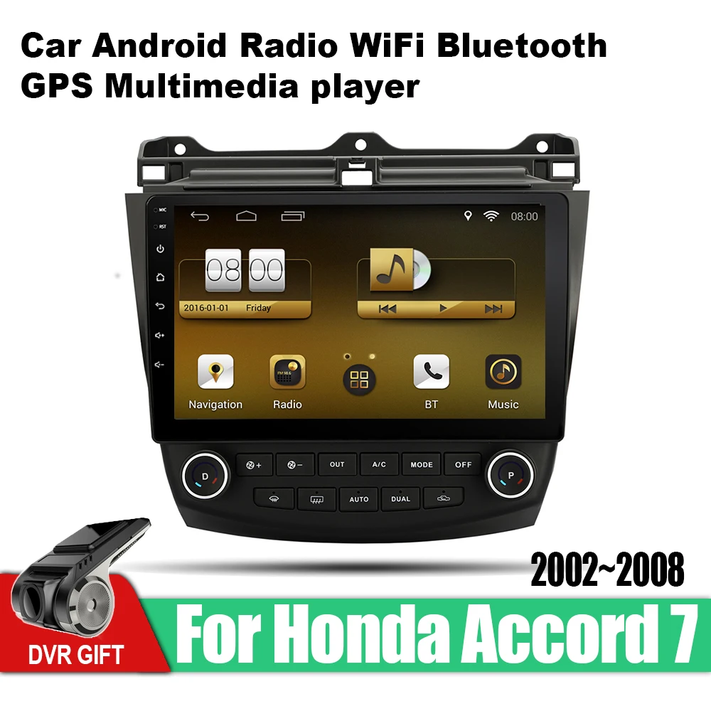 Автомобильный мультимедийный GPS навигатор 2 din для Honda Accord 7 America 2002 2003 2004 2005 2006 2007 2008