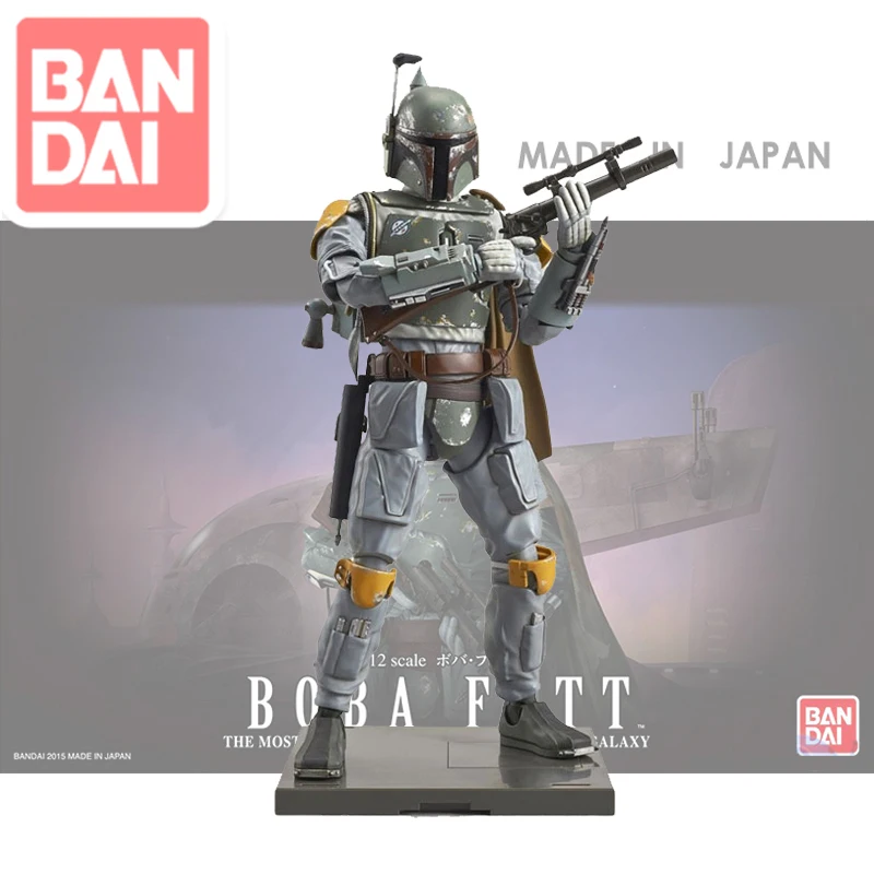 

Original Bandai Assembly Model 01305 Star Wars 1/12 Bounty Hunter BoB Fet PVC Action Figure Model