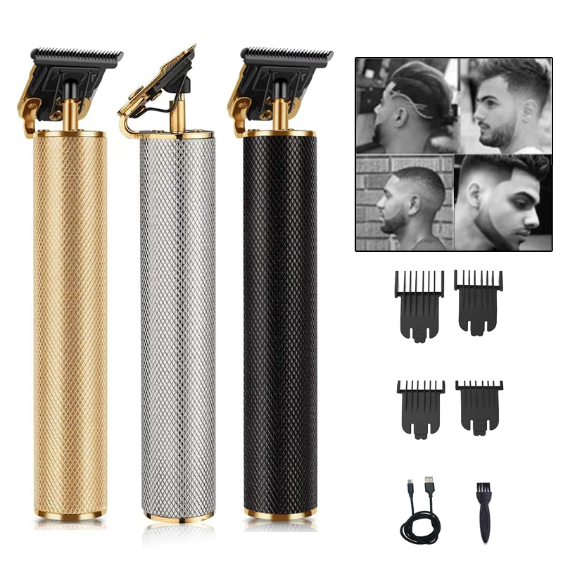 

Men Electric Hair Clippers T-Blade Baldheaded Haircutting Machine Hair Trimmer Beard Shaving Rechargeable Cordless Hair Cutter