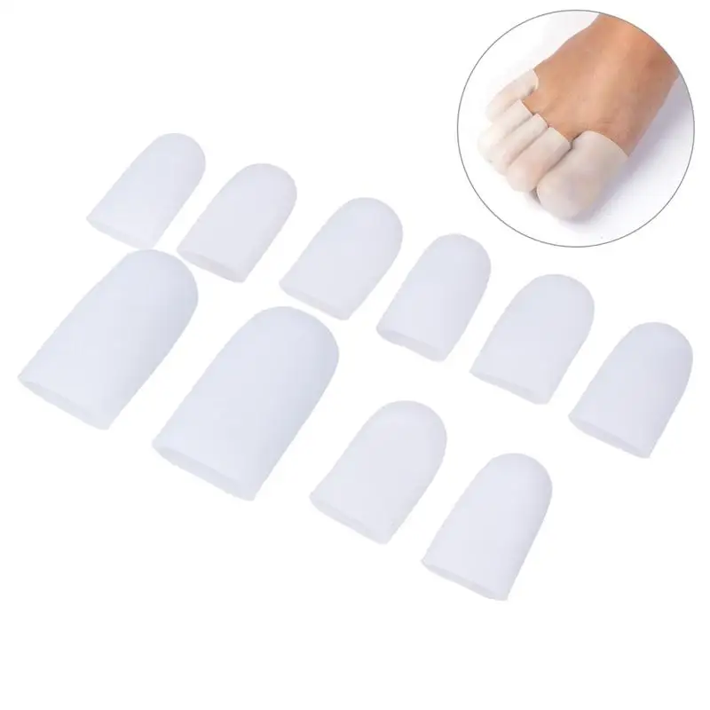 Toe Separators 5 Pairs Soft Silicone Toe Sleeve Gel For Corn Blisters Bunion Pain Relief
