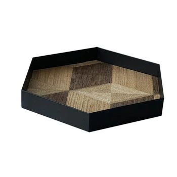 

Wood Decoration Tray Nordic Wind Wood Pastry Tray Bread Display Plate Art Dinner Plate Wood Grain Fruit Bowl