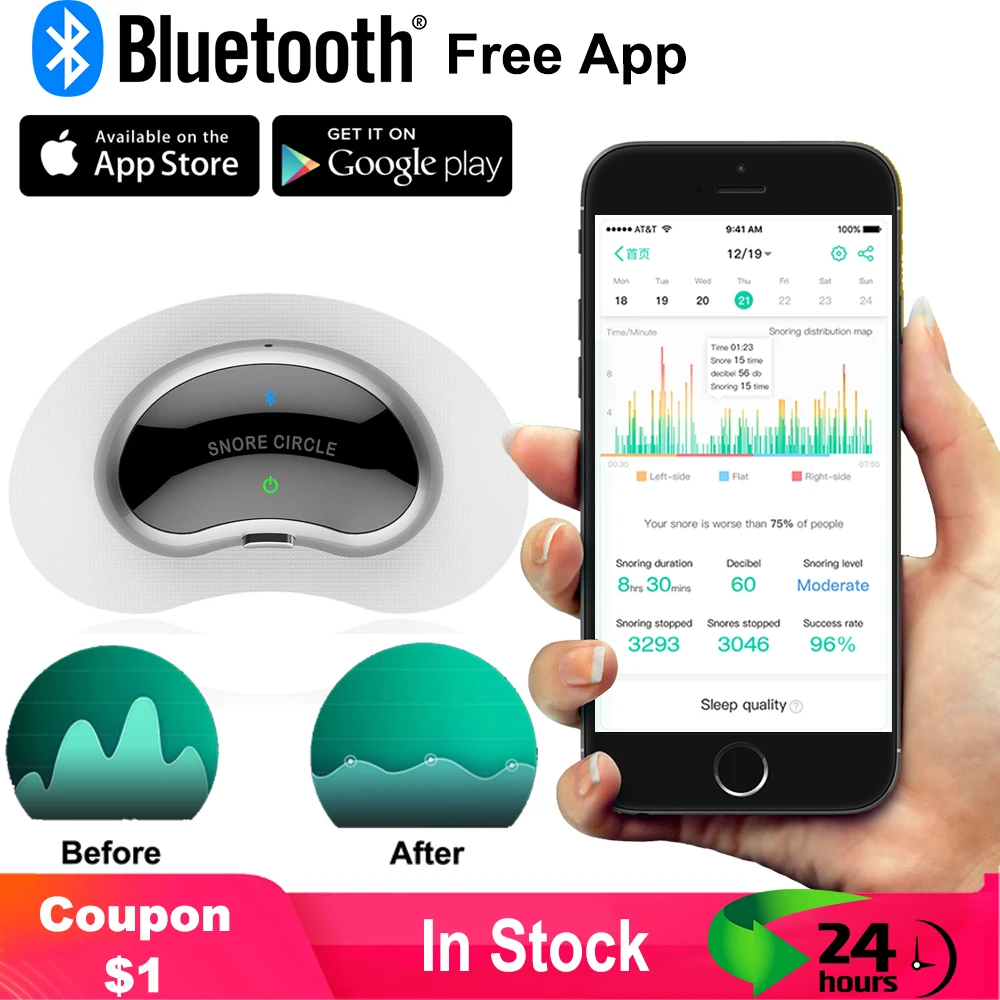 Smart Anti Snoring Device Effective Solution Snore Sleep Aid Stop