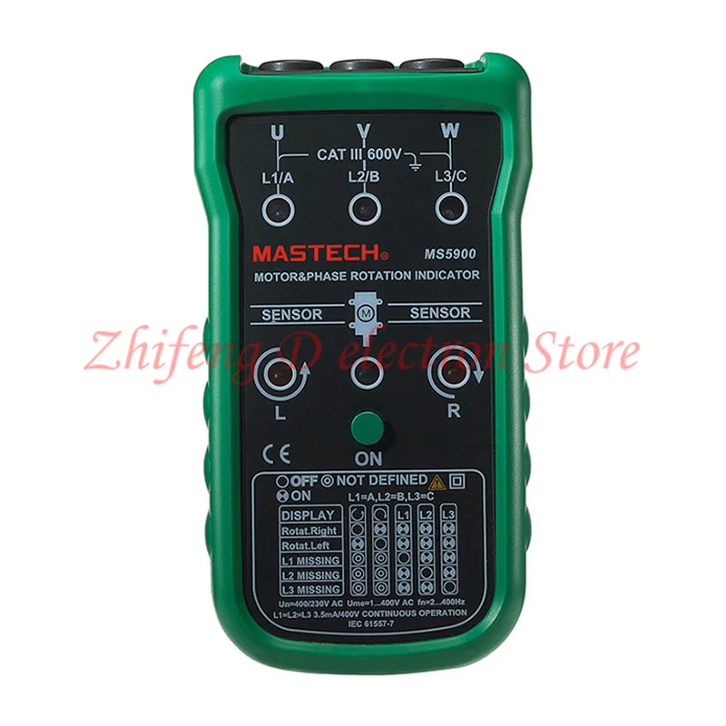 

MS5900 multi-function phase sequence detector, electrician special motor steering detector