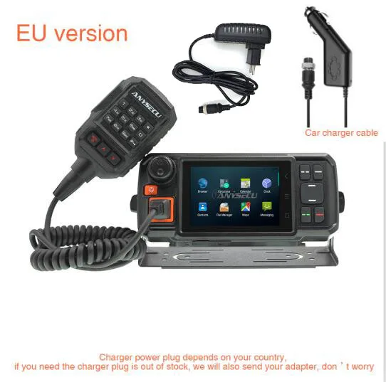 EU version-cg-cb ANYSECU 4G-W2Plus разблокировка 4G сеть радио Android7.0 WCDMA GSM рация с wifi N60 работает с реальным ptt Zello+ AC зарядное устройство - Цвет: EU version-cg-cb
