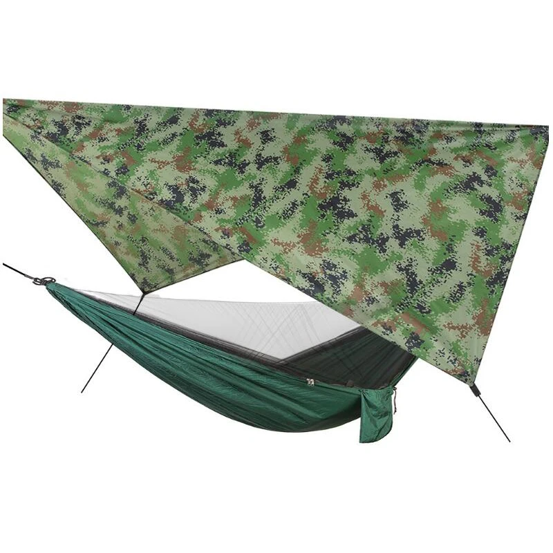 

Camping Hammock With Mosquito Net With Tarp Sun Shelter Tent Waterproof Beach Tent Shade