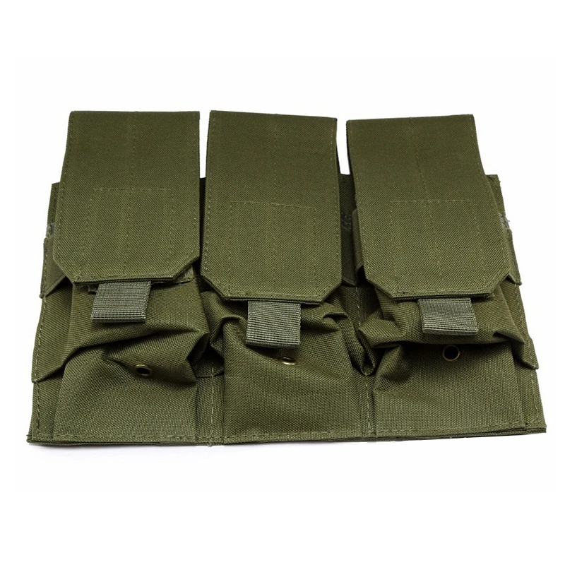 

Airsoft Molle Tactical Molle Triple Magazine Pouch Belt Clip Triple M4 AR 5.56 .223 Mag Pouches Hunting Pistol Handgun 3 Pouches