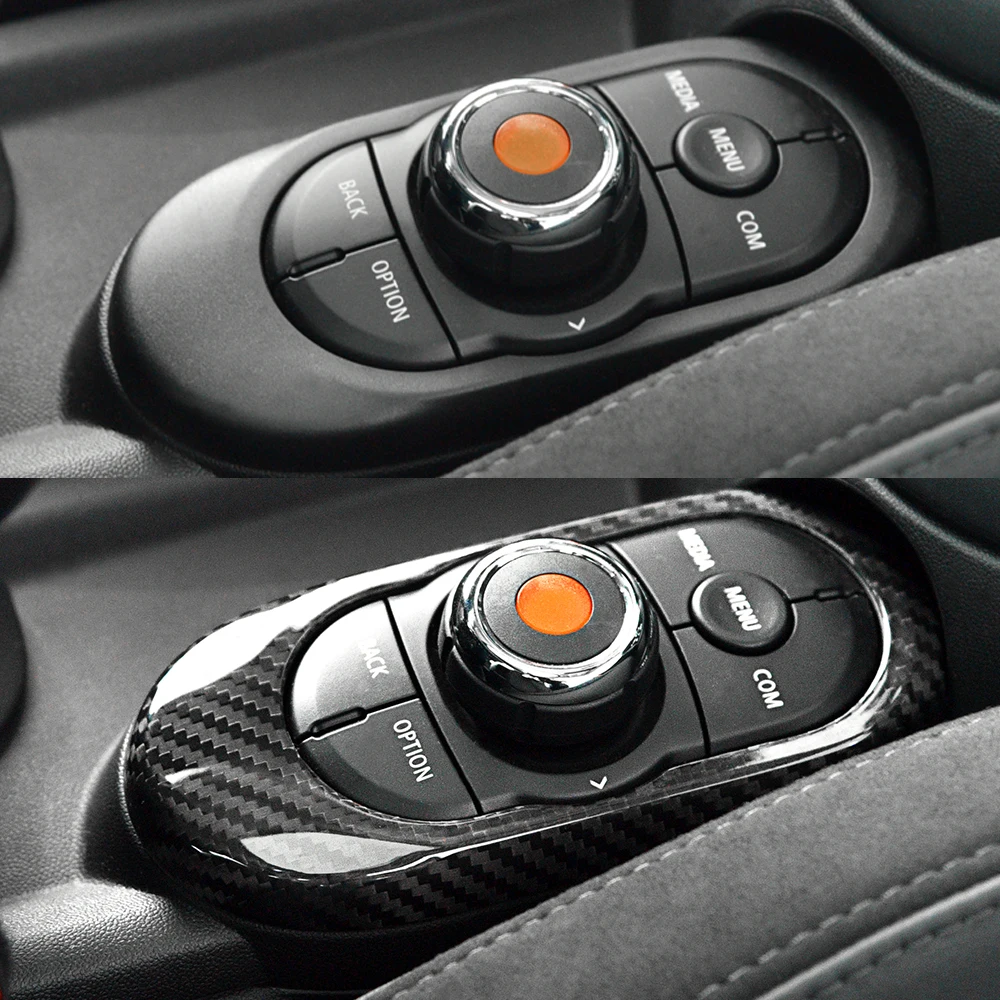 

Car Gearbox Decorative Plate Decorative Cover Sticker Carbon Fiber Styling Accessories for BMW MINI COOPER S JCW F55 F56 F57