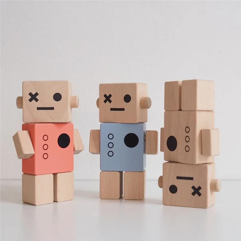 

Декор в скандинавском стиле, деревянные украшения в виде робота, декор для детской комнаты ручной работы, деревянная игрушка, украшение для детской комнаты, лучшие рождественские подарки