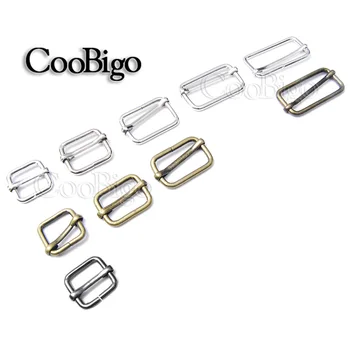 

1000pcs Metal Adjuster Slides Wire-Formed Roller Pin Tri-Glides Buckles Strap Slider Buckles Backpack Pets Collar Accessories