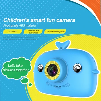 

New Children Mini Camera Full HD 1080P Portable Digital Video Photo Camera 2 Inch Screen Display 2000W Pixels Children Camera