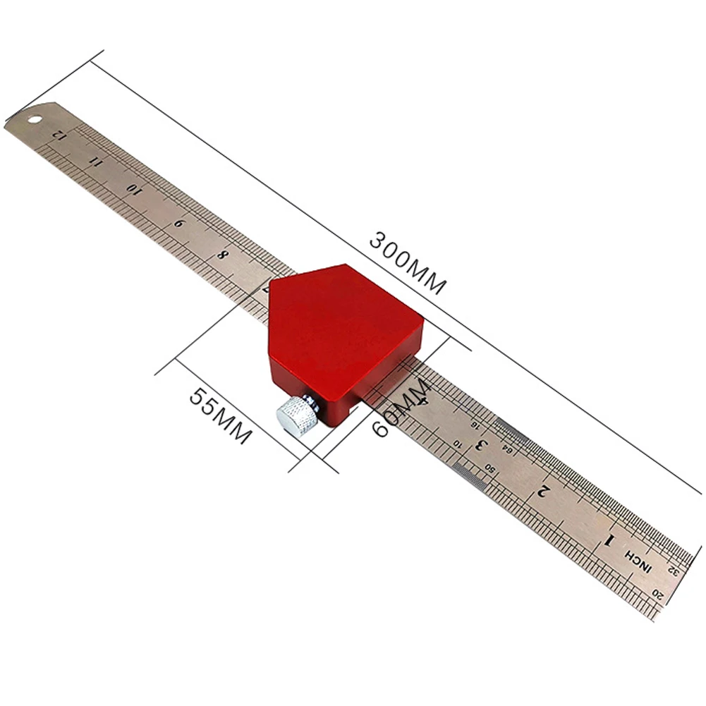 YX-3 алюминиевый сплав высота шкала линейки измерения разметочная линейка DIY деревообрабатывающие маркировочные инструменты
