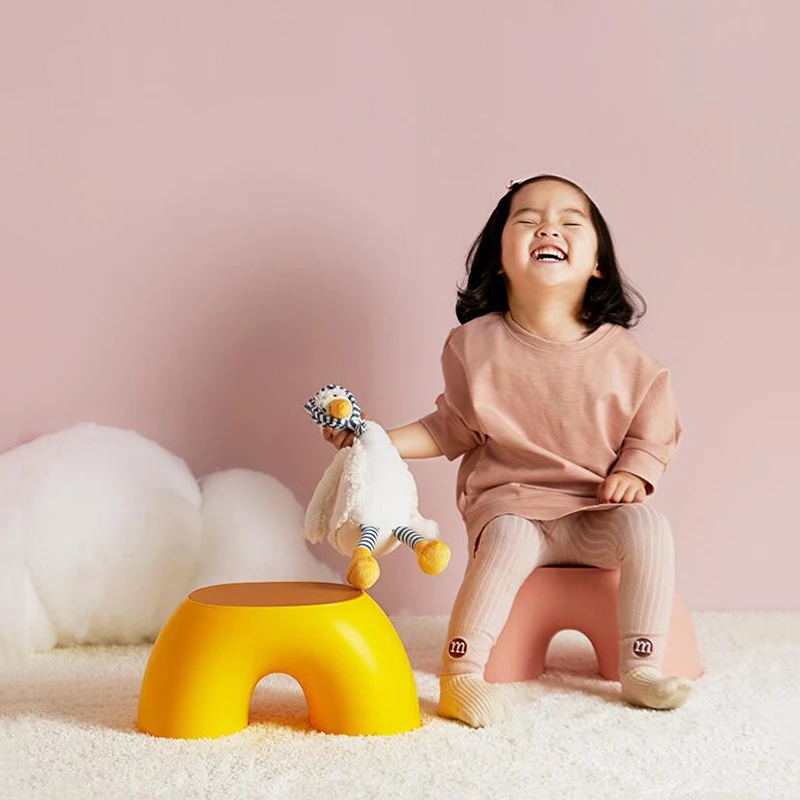 Lazychild Home Indoor Chair Children Indoor Furniture Children's Stool Toy Sofa Stool Children Chair Rainbow baby eating chair baby ladder stool