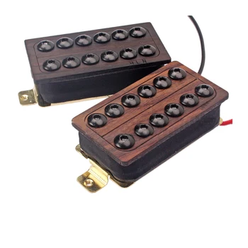 

2pc Electric Guitar Double Coil Double Block Pickup Guitar Replacement