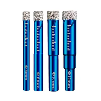 

Diamond Coated Drill Bit 6/8/10/12mm Tile Marble Glass Ceramic Hole Saw Dry Driller