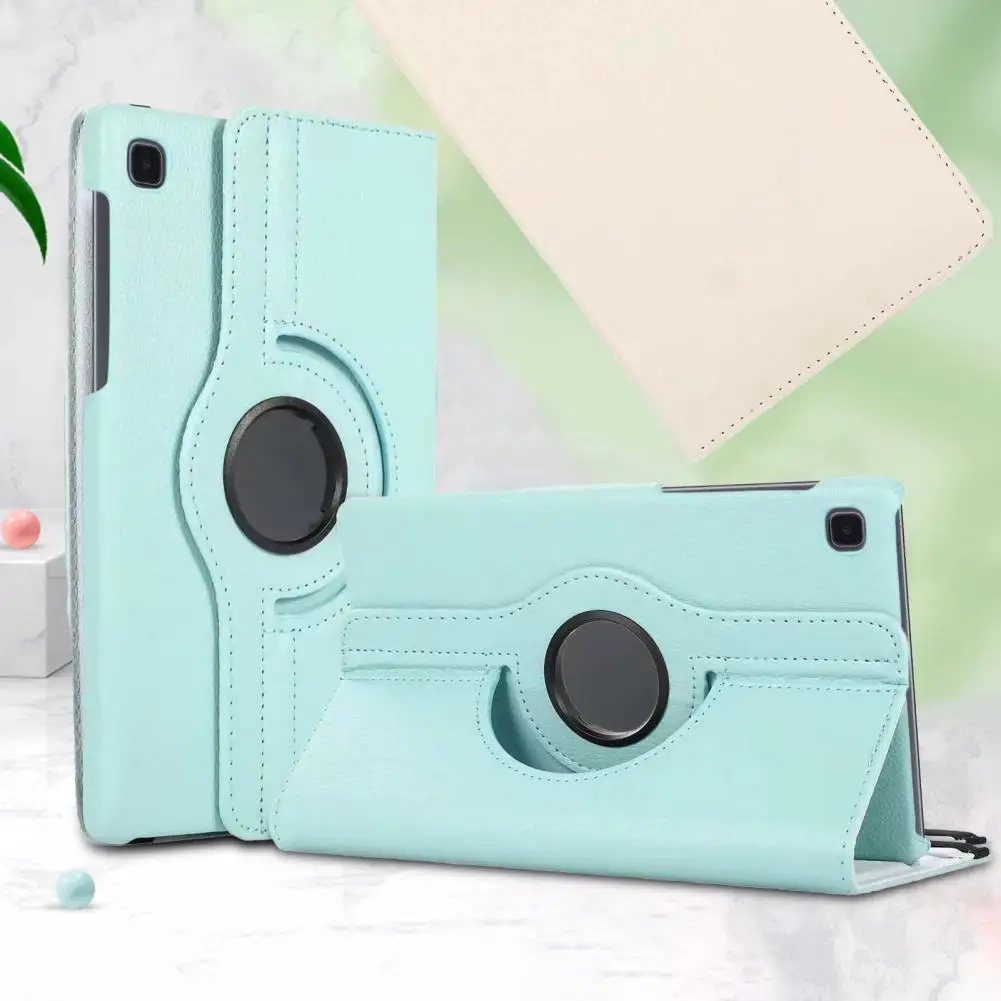 

Protective Case Foldable 360 Degree Rotating Faux Leather Tablet Cover Folding Stand for Samsung Tab A7 Lite T220/T225 8.7-inch