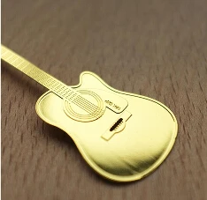 Новые милые музыкальные каваи золотые металлические закладки пианино гитара труба дизайнерские закладки корейские канцелярские подарки - Цвет: 1PC Random Pattern