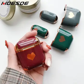 

For Apple AirPods Pro 1st 2nd TPU Plating Loving Soft Cover Earphone Protector