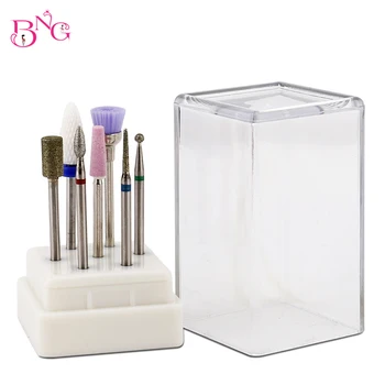 

7cs/pack Nail Drill Bit Set Cuticle Art File Dust Cleaner Electric Ceramic Gel Finger Carbide metal Nail file Manicure Pedicure