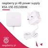 Raspberry Pi 15.3W USB-C Power Supply The official and recommended USB-C power supply for Raspberry Pi 4 RPRI193 ► Photo 3/5