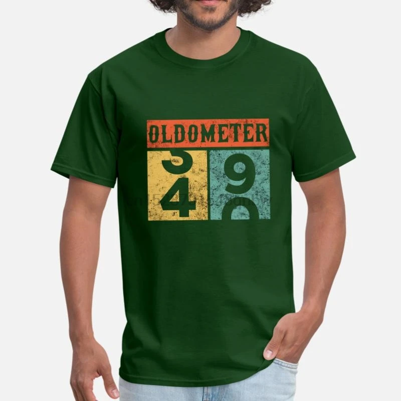 Индивидуальные Oldometer 40th на день рождения подсчета футболка 2020 черный Kawaii