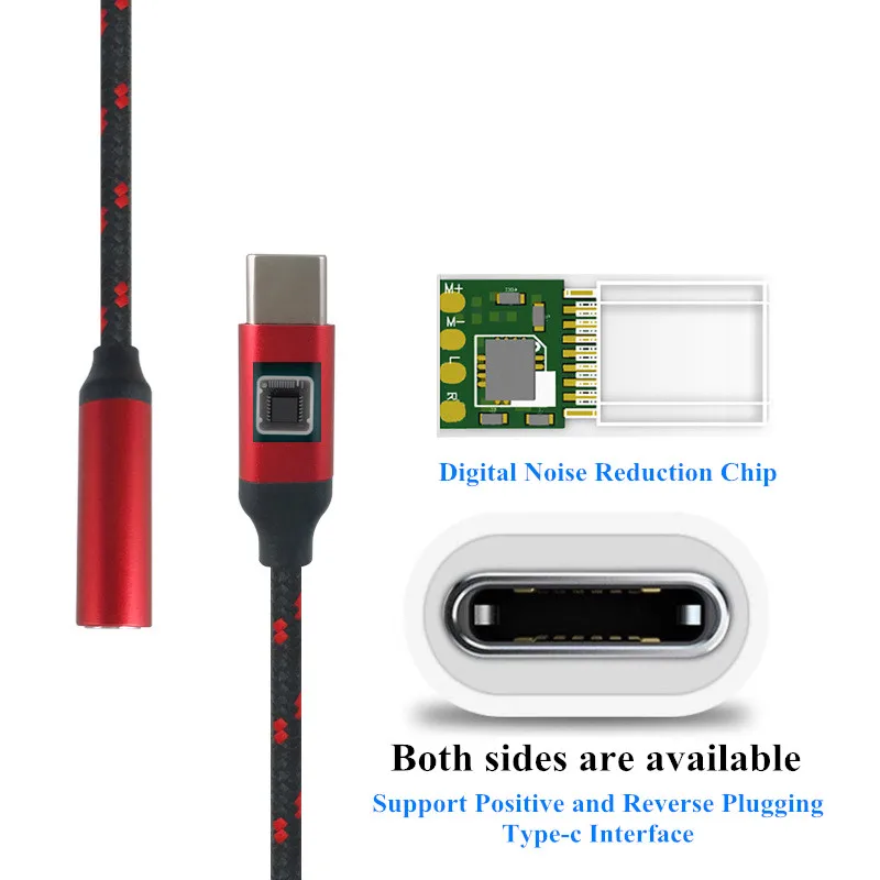 Кабель для наушников Tantio type C до 3 5 мм HUAWEI xiaomi Redmi Oneplus USB C|Аксессуары наушников| |