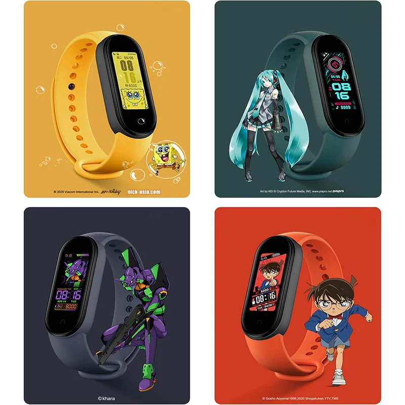 Смарт браслет Xiaomi Mi Band 5 с цветным AMOLED экраном 1 дюйма|Смарт-браслеты| |