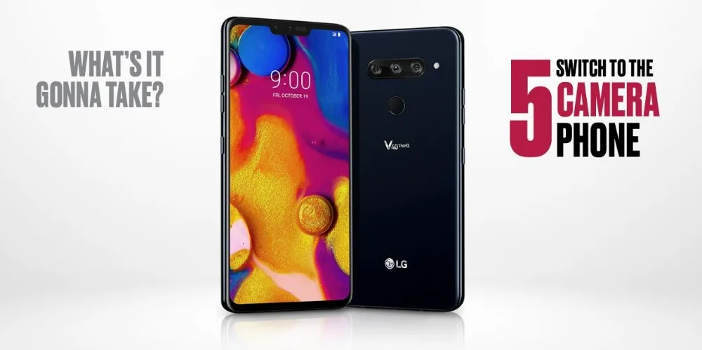 Unlocked Dual Sim LG V40 ThinQ 6.4" V405EBW 6GB+128GB/64GB V405EAW Qualcomm 845 (NO Polish/Hebrew Language) giffgaff refurbished phones