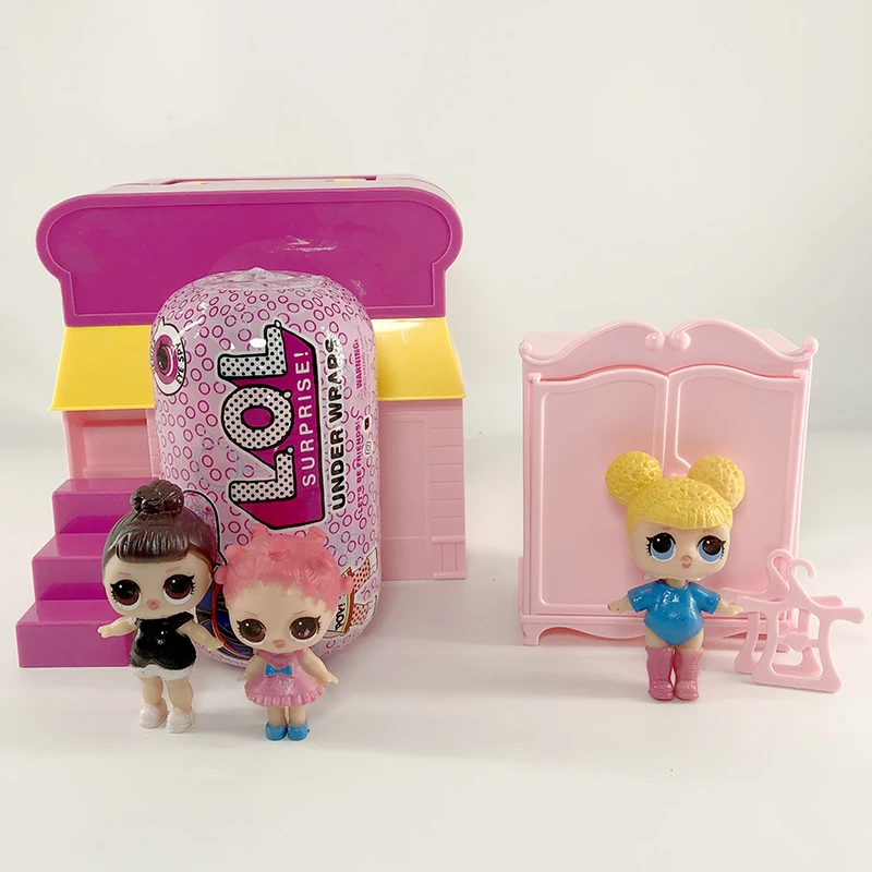 Cena Originales LOL lalki niespodzianka dziecięca zabawka domowa meble domowe z kapsułką lalka ze światłem zestaw zabawek lupy