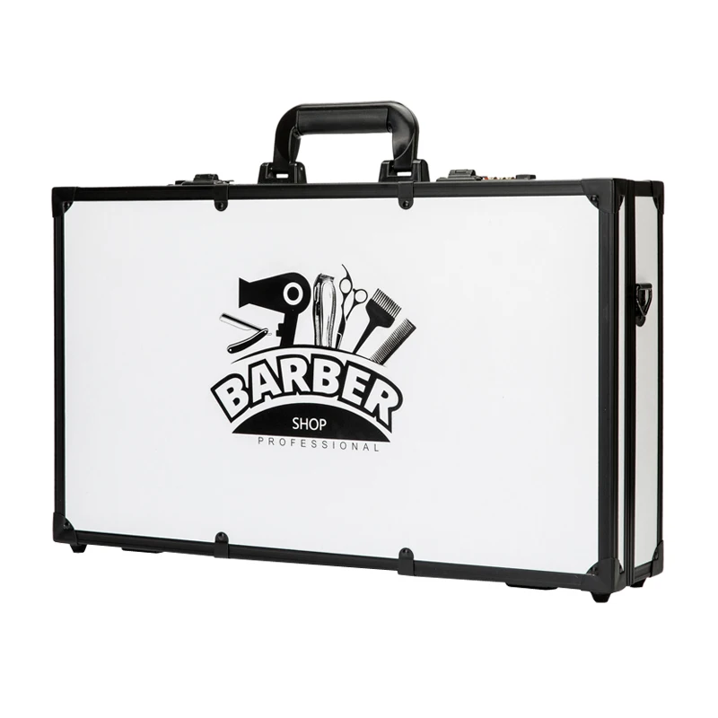 Hot!New Men Portable Luxury Beauty salons Suitcase Code Lock Toolbox Women Cosmetic case Clipper Scissors Box carry on luggage