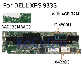 شراءKoCoQin اللوحة الأم للكمبيوتر المحمول ديل XPS 9333 I7-4500U اللوحة الرئيسية CN-04220G 04220G دادا13cmbag0 SR16Z مع ذاكرة الوصول العشوائي 4G