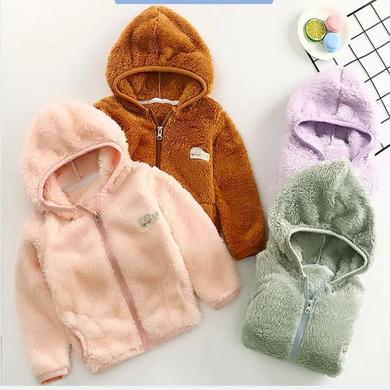 

CYSINCOS 2020 Autumn Winter Warm Jackets Girls Coats Boys Jackets Baby Girls Kids Hooded Outerwear Coat Children Clothes