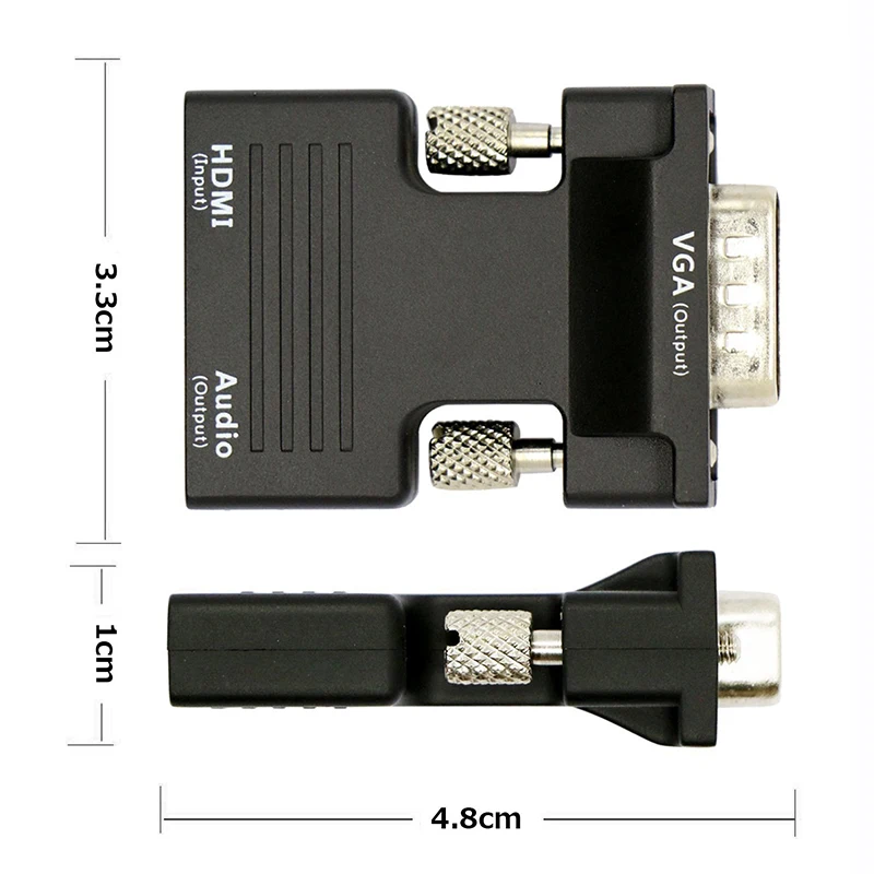 HDMI-Female-to-VGA-Male-Converter-with-3-5mm-AUX-Audio-Cable-Adapter-1080P-FHD-Video (2)