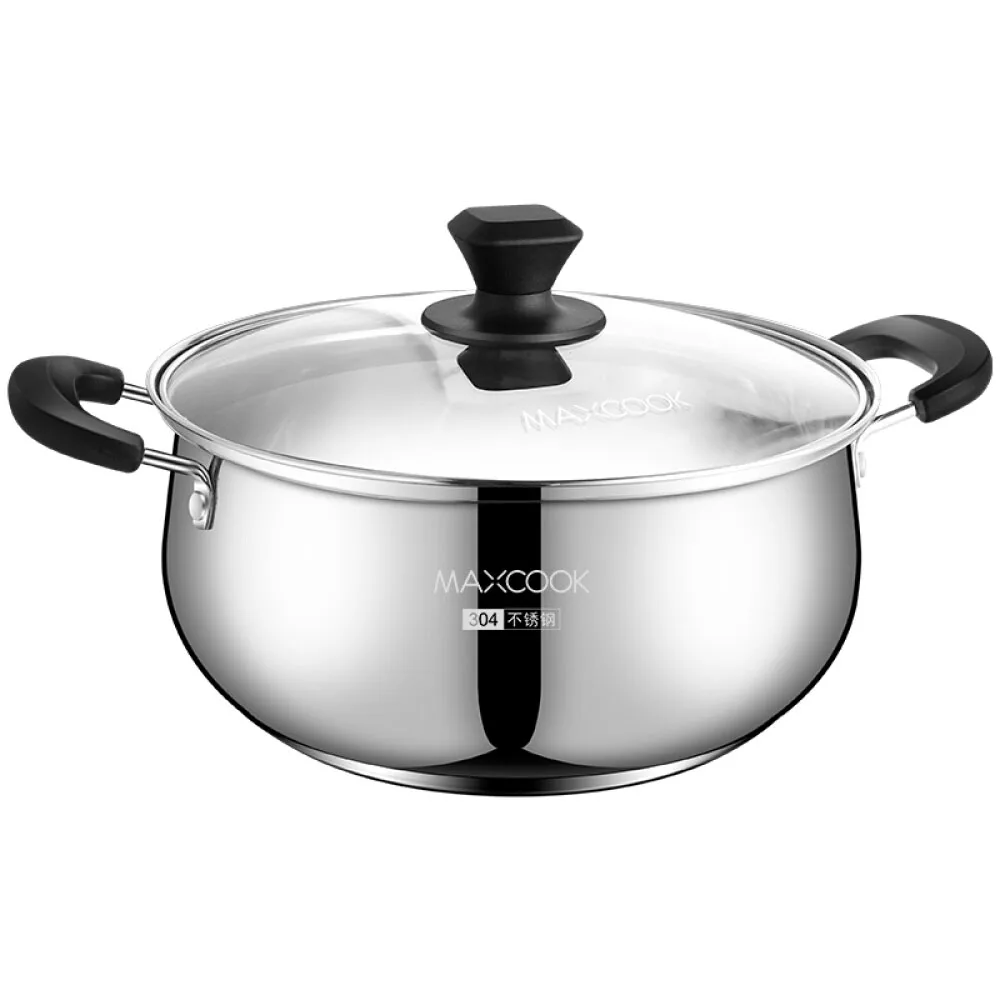 Food Grade Soup Boiler Durable Nonstick Covered Stockpot Pan Random Type