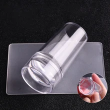 Силиконовый штамп для дизайна ногтей, скребок для печати ногтей, шаблон для рисования, штамп для ногтей, инструмент для штамповки, гель для ногтей, набор для полигеля